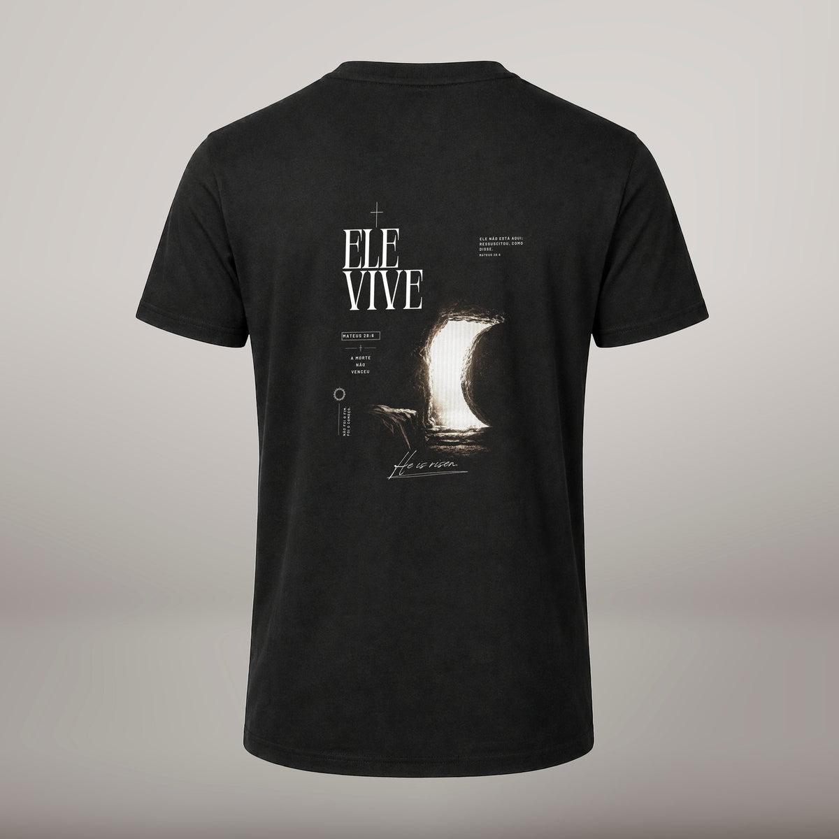 Ele Vive – T-shirt de Manga Curta | Caminho Collection | Sheepfy