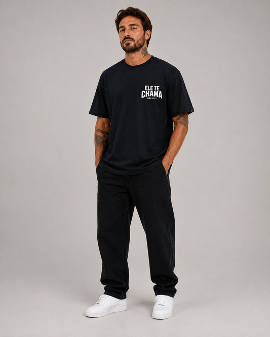 Ele Te Chama – T-shirt Oversized | Caminho Collection | Sheepfy