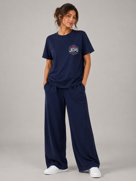 Jesus Doesn't Want Your Religion – T-shirt de Manga Curta | Caminho Collection | Sheepfy