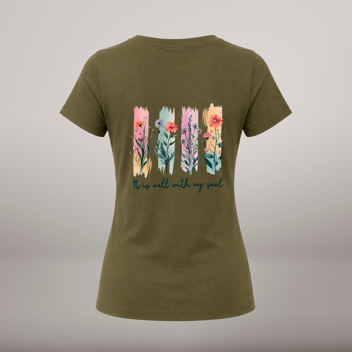 It Is Well With My Soul – T-shirt de Manga Curta | Caminho Collection | Sheepfy