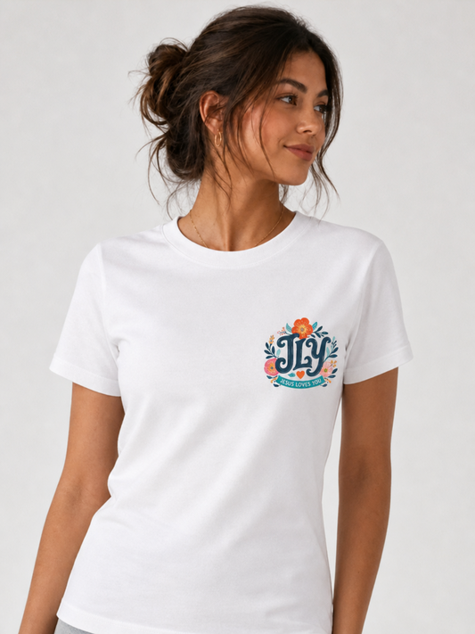 You Are Loved by Jesus – T-shirt de Manga Curta | Caminho Collection | Sheepfy