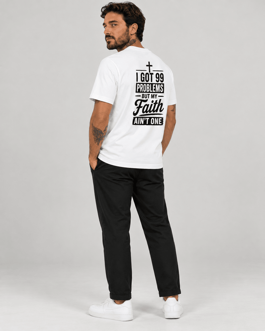 Faith > 99 – T-shirt cristã de homem – foto 2