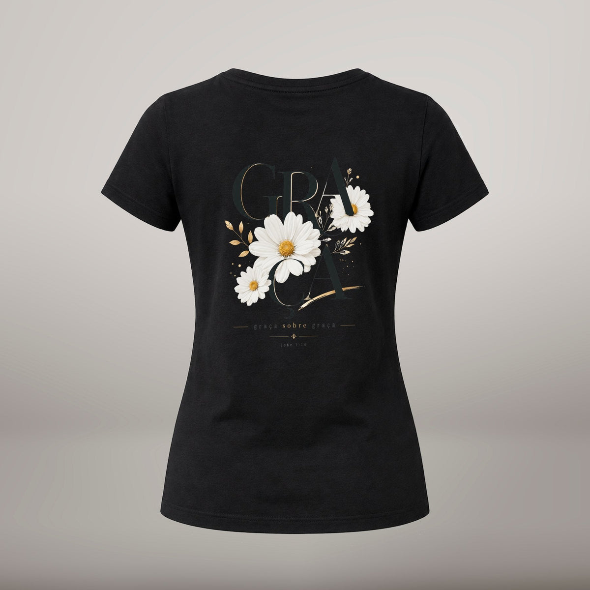 Graça Sobre Graça – T-shirt de Manga Curta | Caminho Collection | Sheepfy - Sheepfy