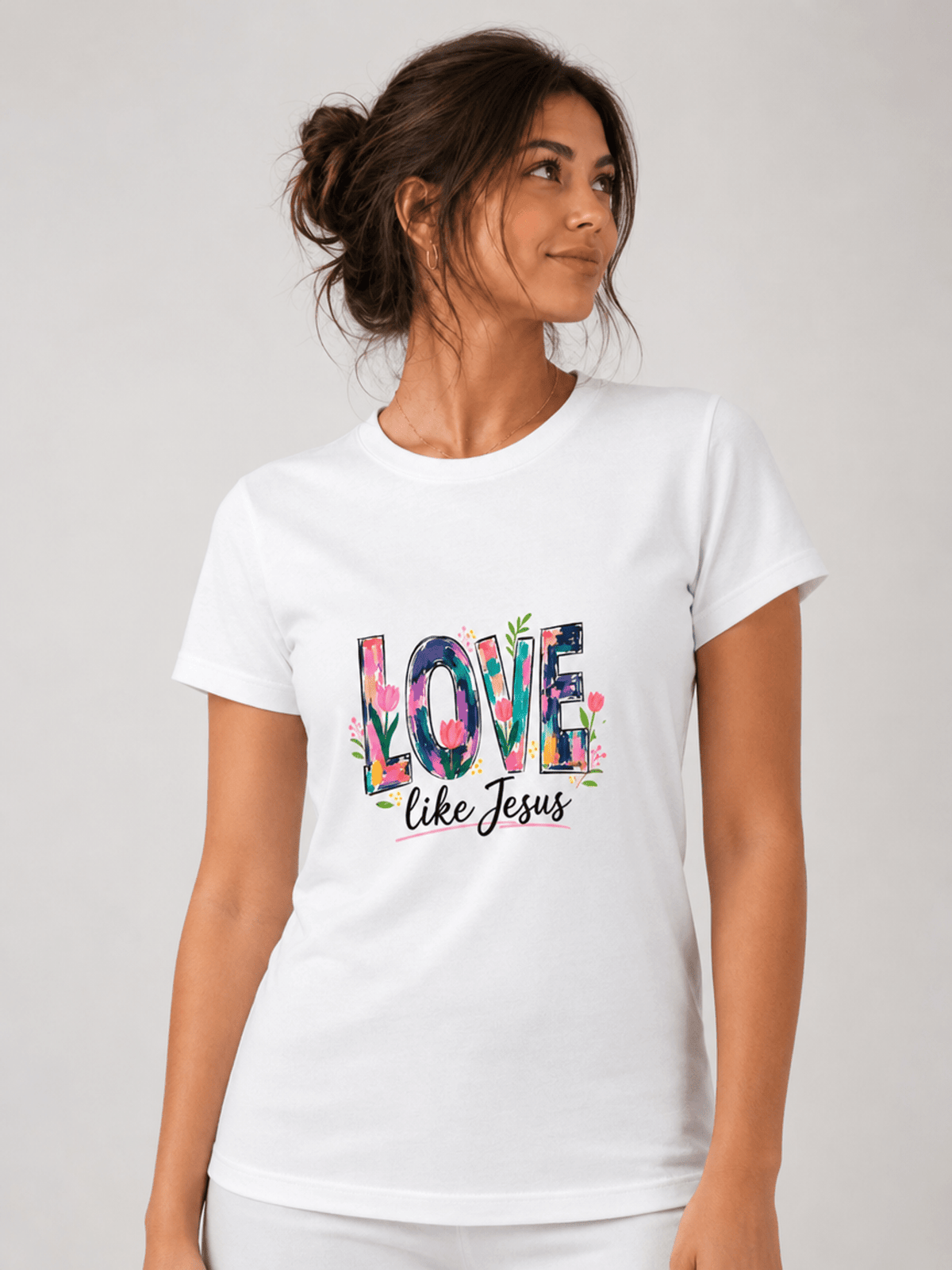 Love Like Jesus – T-shirt de Manga Curta | Caminho Collection | Sheepfy - Sheepfy