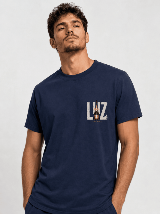 Luz do Mundo – T-shirt cristã de homem – foto 2