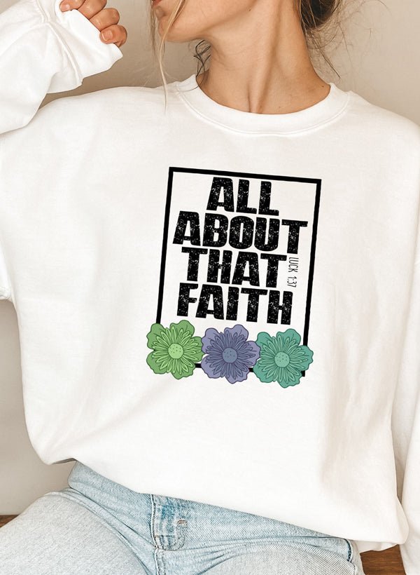 Moletom - All About That Faith - Sheepfy