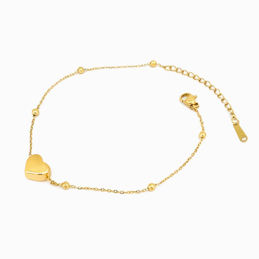 Pulseira Coração em Aço Inoxidável - Sheepfy