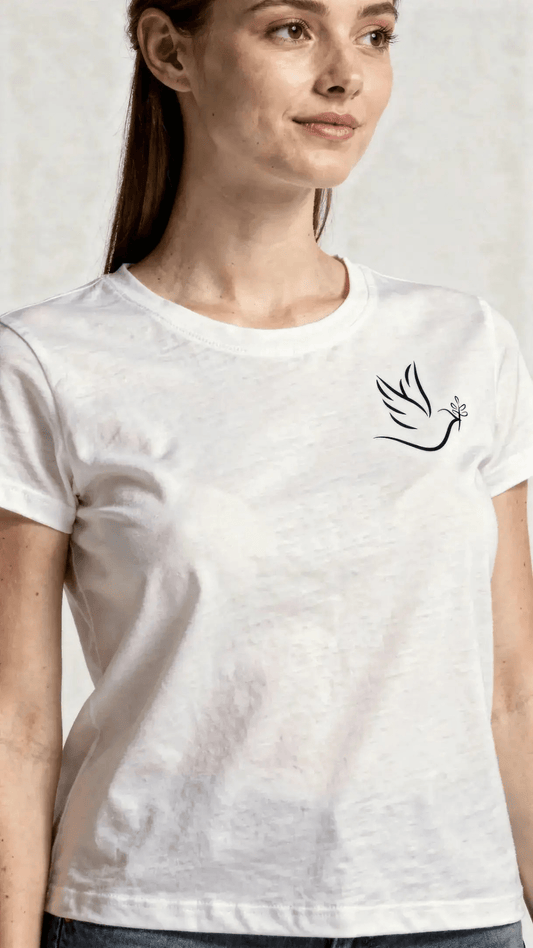T-shirt de Manga Curta Holy Spirit Essentials | Sheepfy - Sheepfy