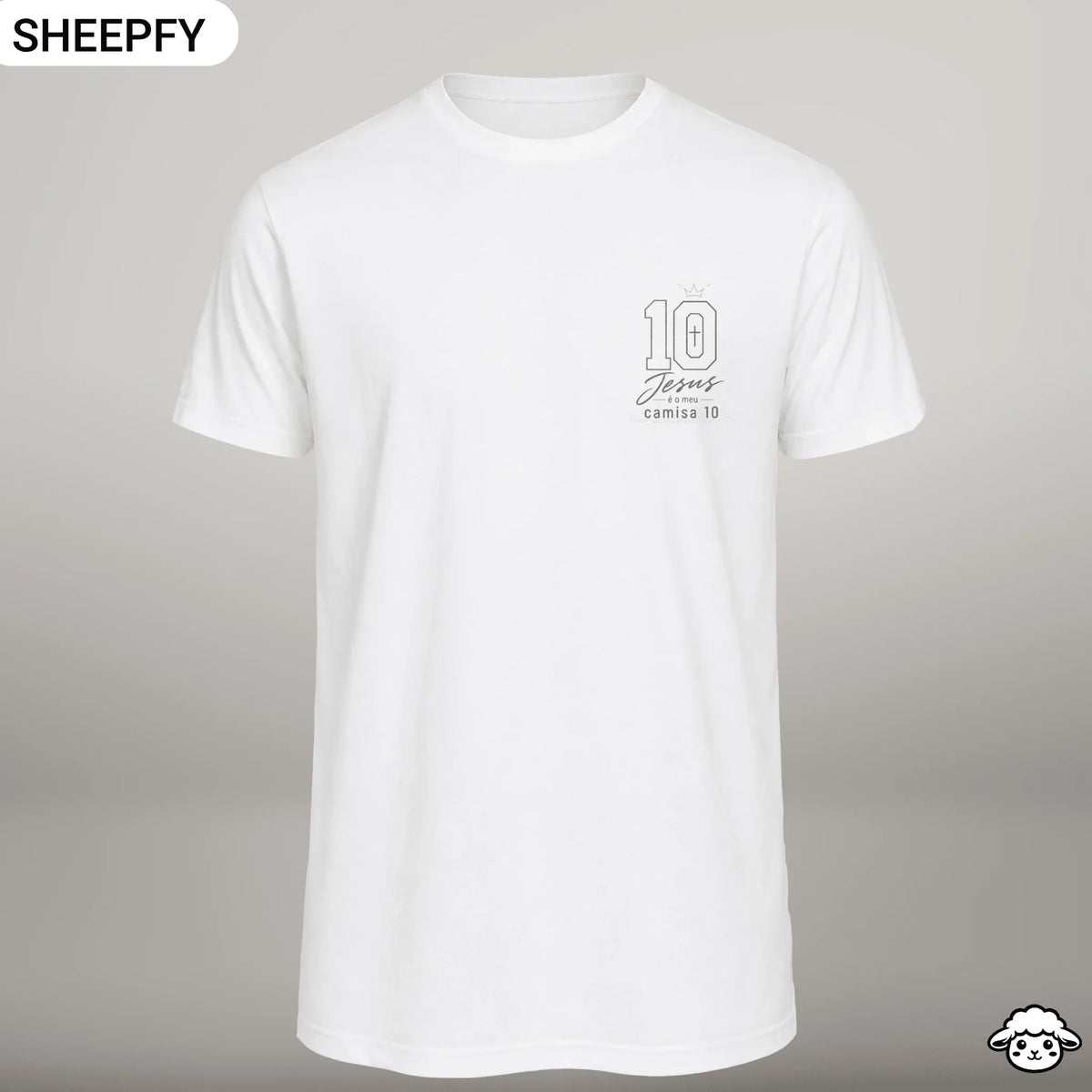 Jesus é Meu Camisa 10 – T-shirt cristã de homem – foto 5