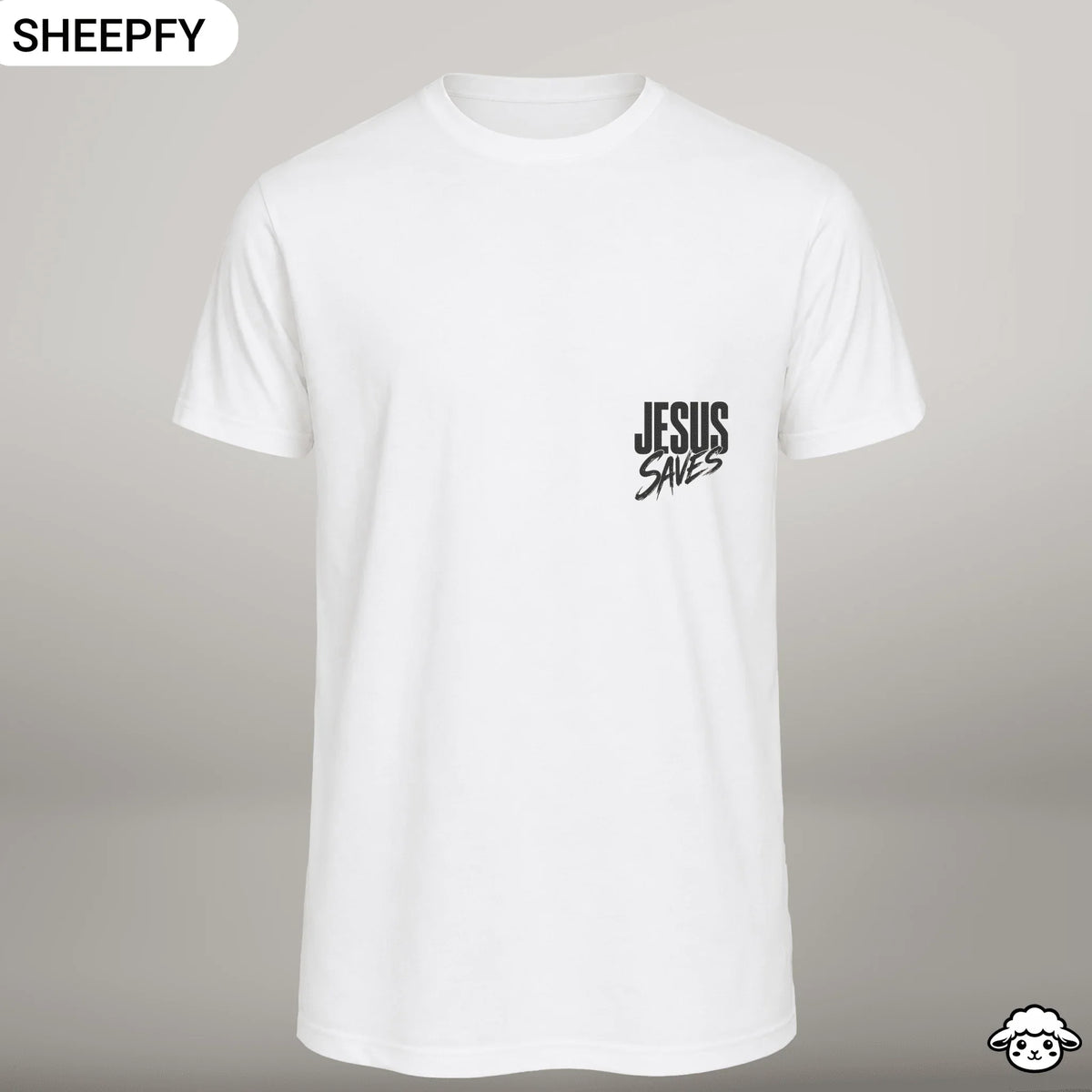 Jesus Saves – T-shirt cristã de homem – foto 4