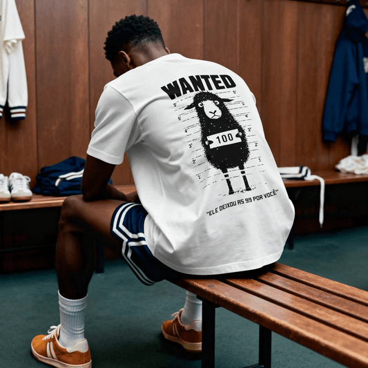 T-shirt de Manga Curta Wanted | Epistle Edition | Sheepfy - Sheepfy