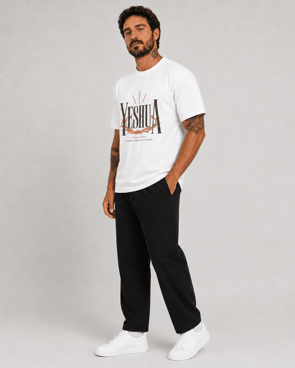 Yeshua – T-shirt cristã de homem – foto 2