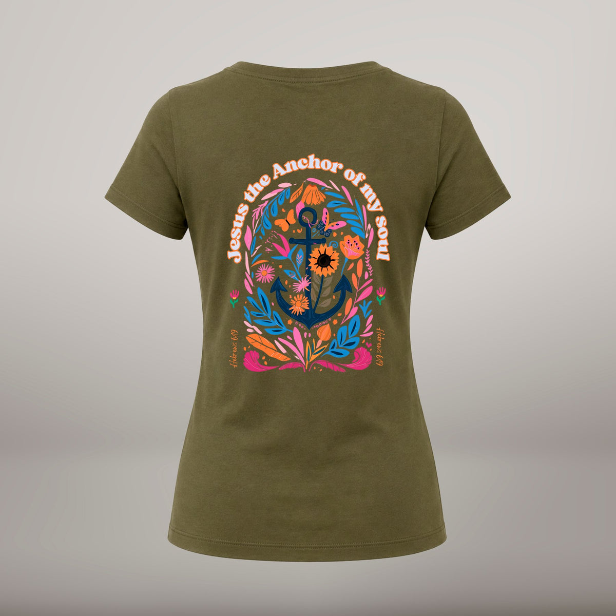 My Soul Has Found Its Anchor – T-shirt de Manga Curta | Caminho Collection | Sheepfy