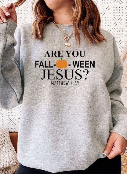 Are You Falloween Jesus Sweat Shirt-4