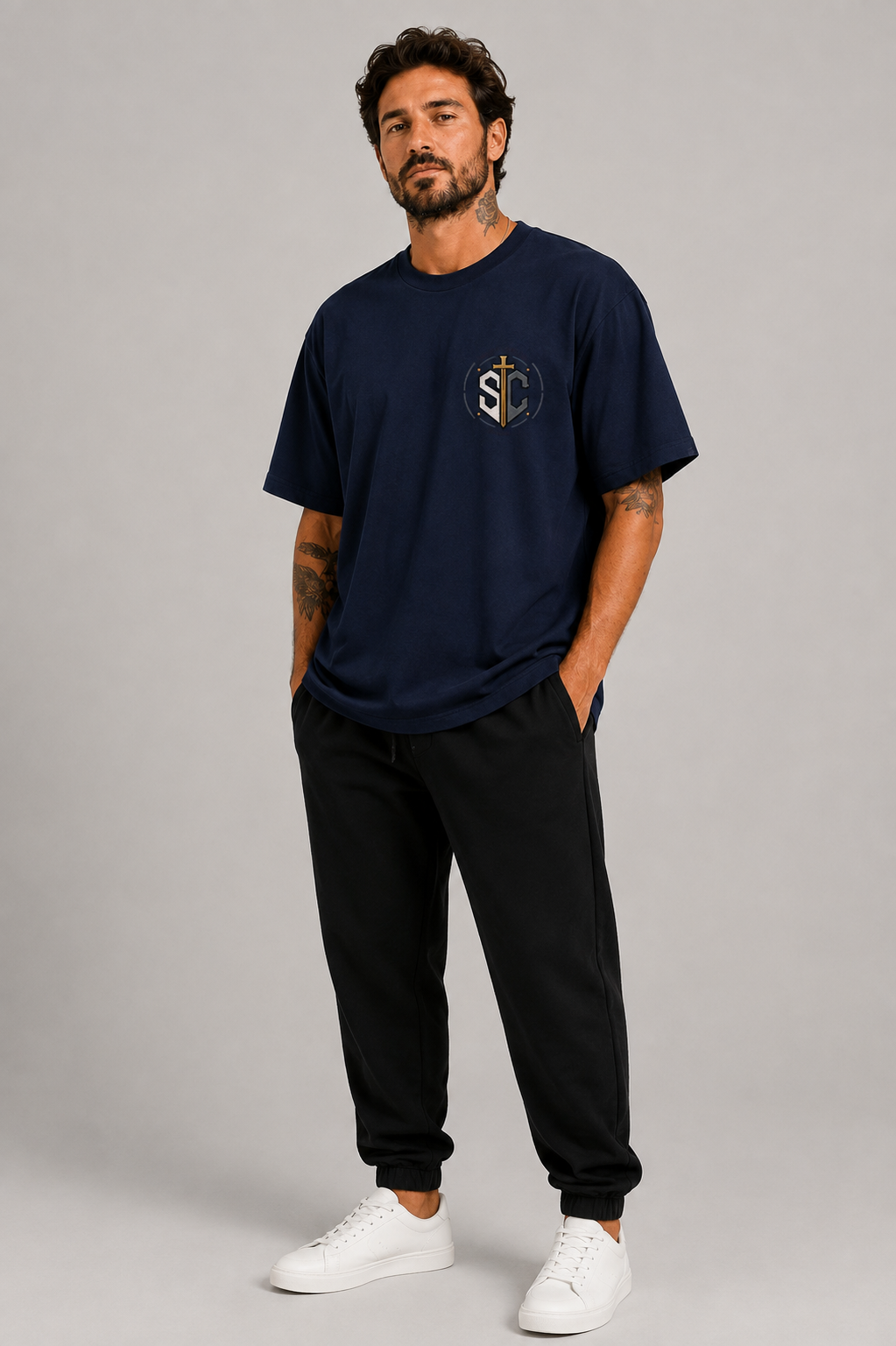 Be Strong and Courageous – T-shirt Oversized | Caminho Collection | Sheepfy