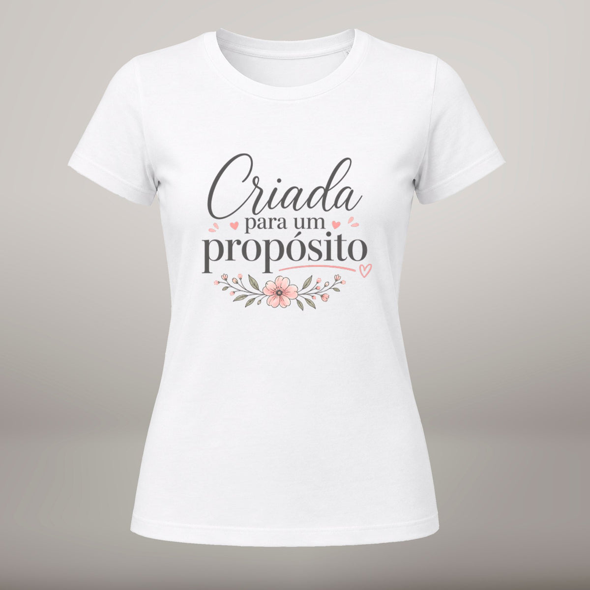 Criada para um Propósito – T-shirt de Manga Curta | Caminho Collection | Sheepfy