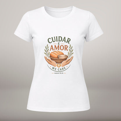 Cuidar é Amor – T-shirt de Manga Curta | Caminho Collection | Sheepfy