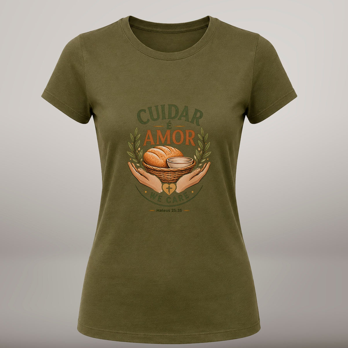 Cuidar é Amor – T-shirt de Manga Curta | Caminho Collection | Sheepfy