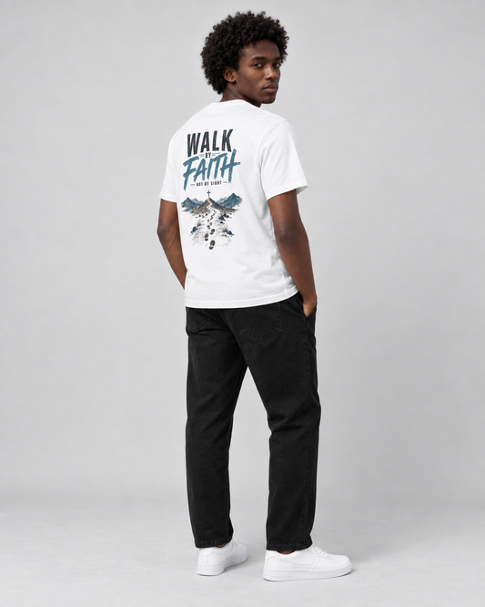 Faith Trail – T-shirt de Manga Curta | Caminho Collection | Sheepfy