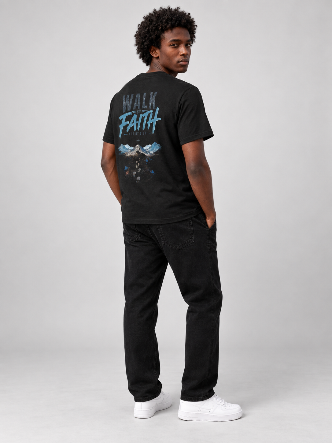 Faith Trail – T-shirt de Manga Curta | Caminho Collection | Sheepfy