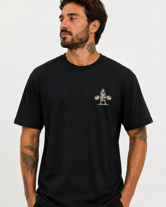T-shirt de manga curta - Deus é minha força - Ágape Oversized Edition