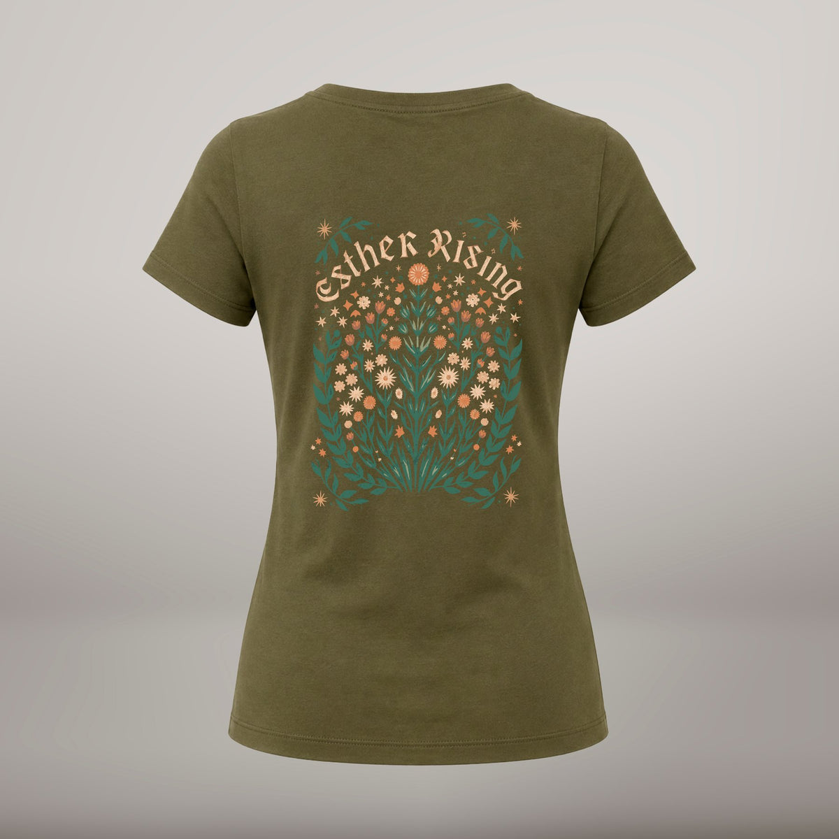 Esther Rising – T-shirt de Manga Curta | Caminho Collection | Sheepfy