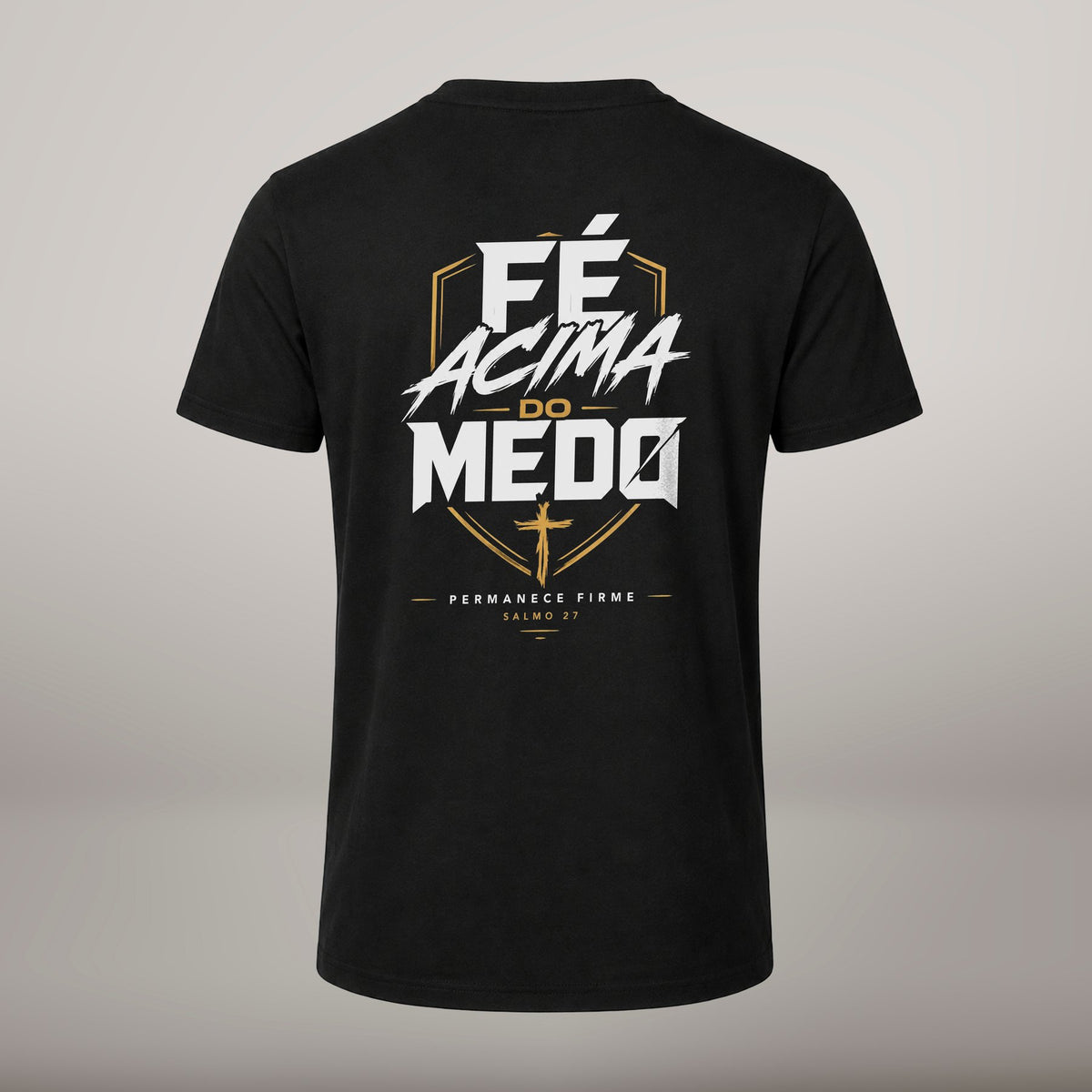 Fé Acima do Medo – T-shirt de Manga Curta | Caminho Collection | Sheepfy