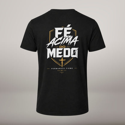 Fé Acima do Medo – T-shirt de Manga Curta | Caminho Collection | Sheepfy