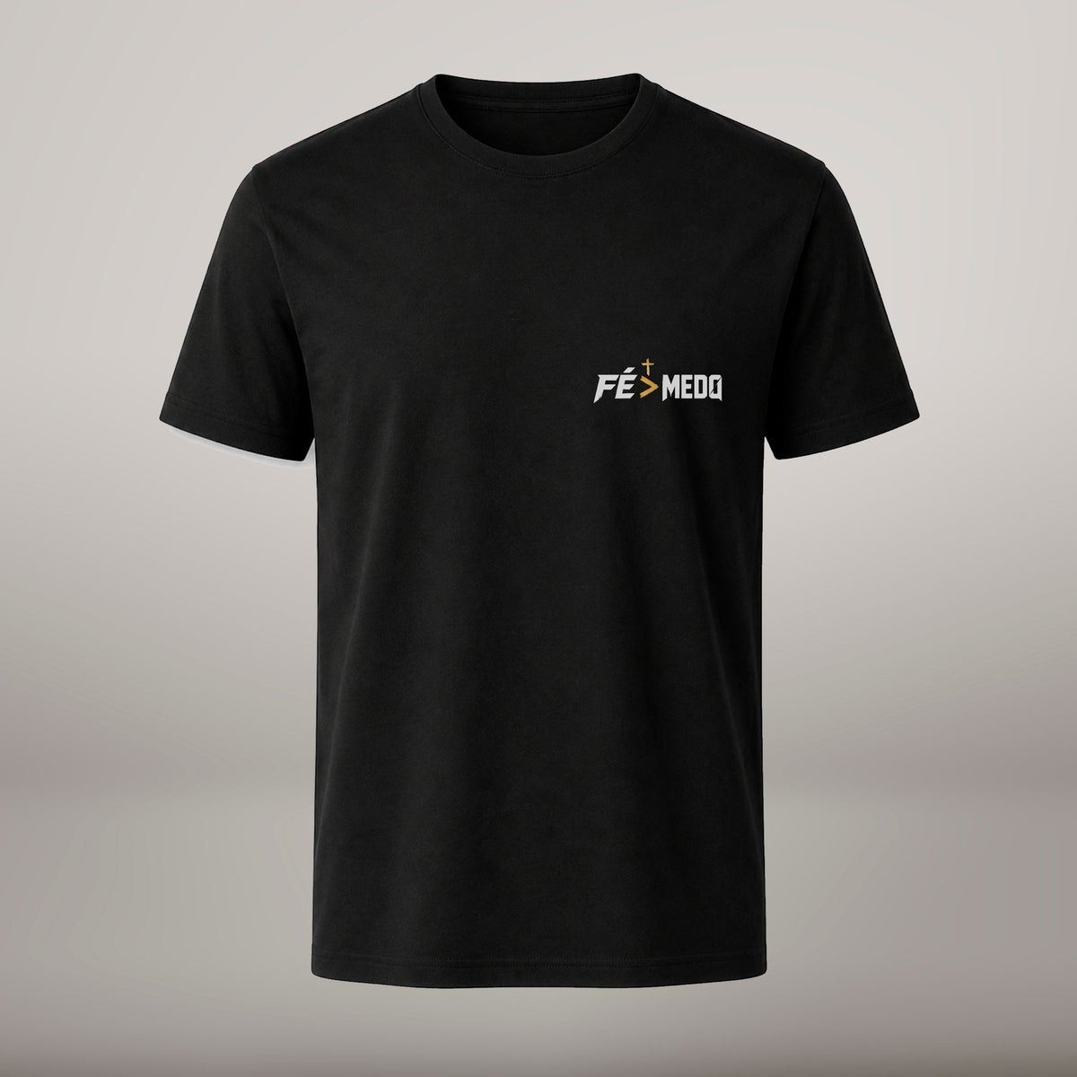 Fé Acima do Medo – T-shirt de Manga Curta | Caminho Collection | Sheepfy
