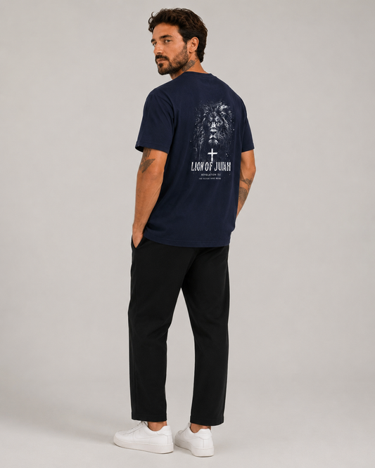 Lion of Judah – T-shirt de Manga Curta | Caminho Collection | Sheepfy