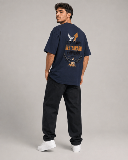 Perdoado. Restaurado. Enviado. – T-shirt de Manga Curta | Caminho Collection | Sheepfy