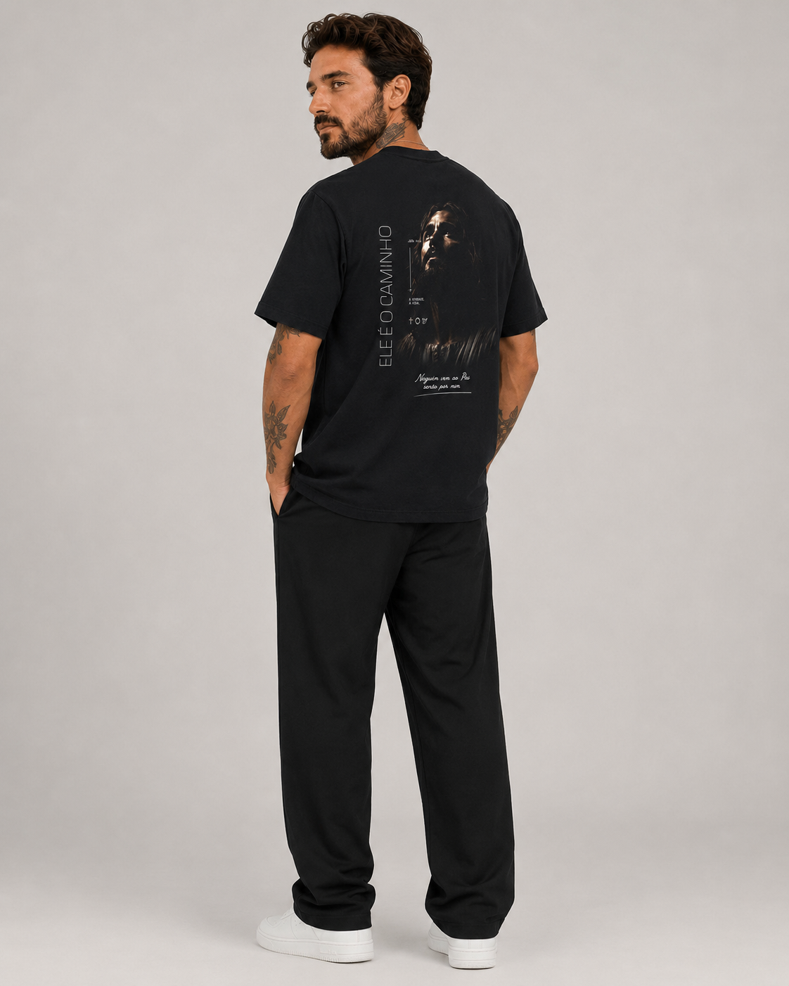Ele É o Caminho – T-shirt Oversized | Caminho Collection | Sheepfy