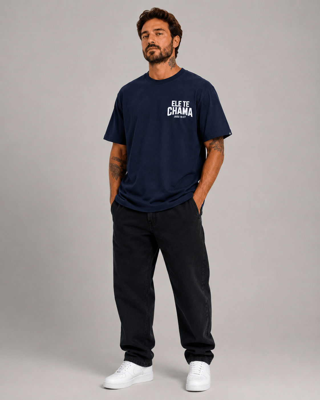 Ele Te Chama – T-shirt Oversized | Caminho Collection | Sheepfy