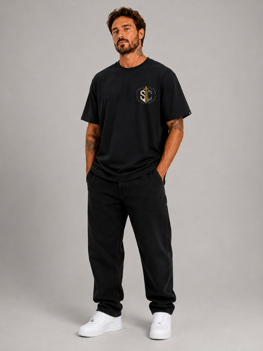Be Strong and Courageous – T-shirt Oversized | Caminho Collection | Sheepfy