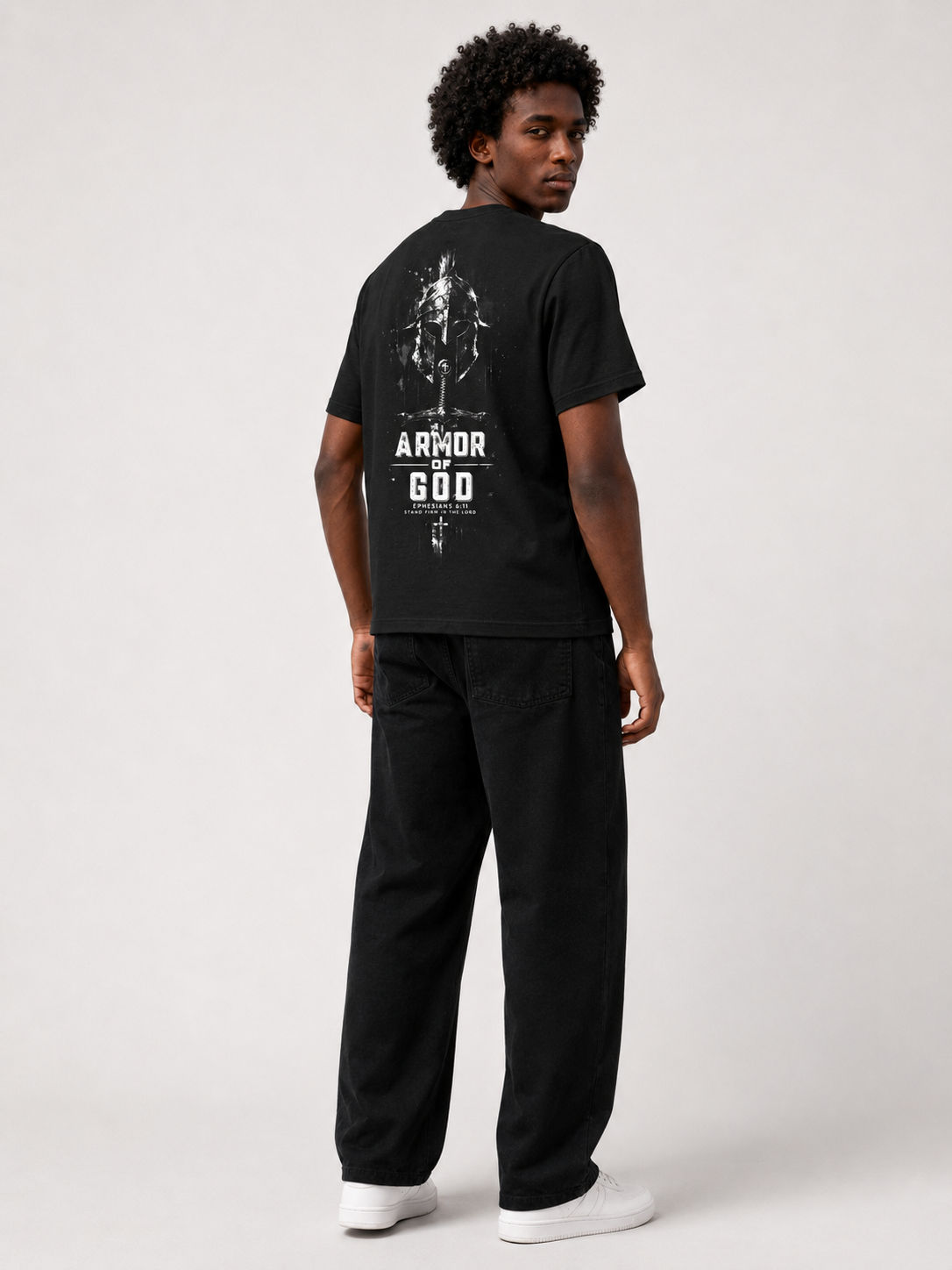 Armor of God – T-shirt Oversized | Caminho Collection | Sheepfy