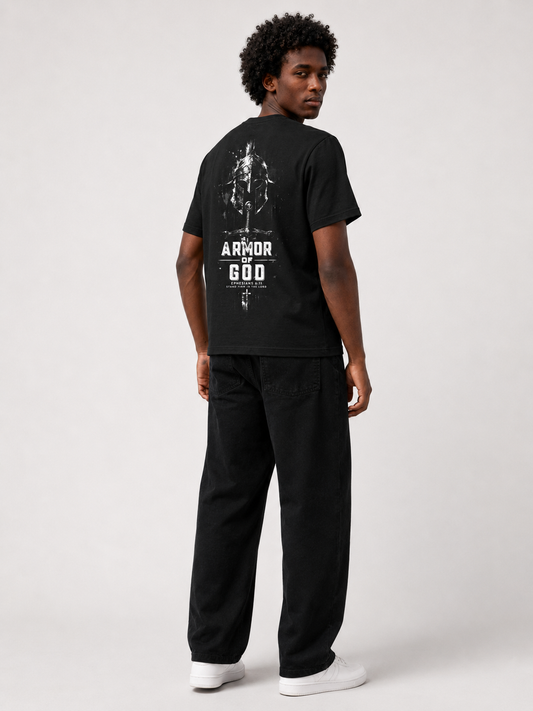 Armor of God – T-shirt Oversized | Caminho Collection | Sheepfy