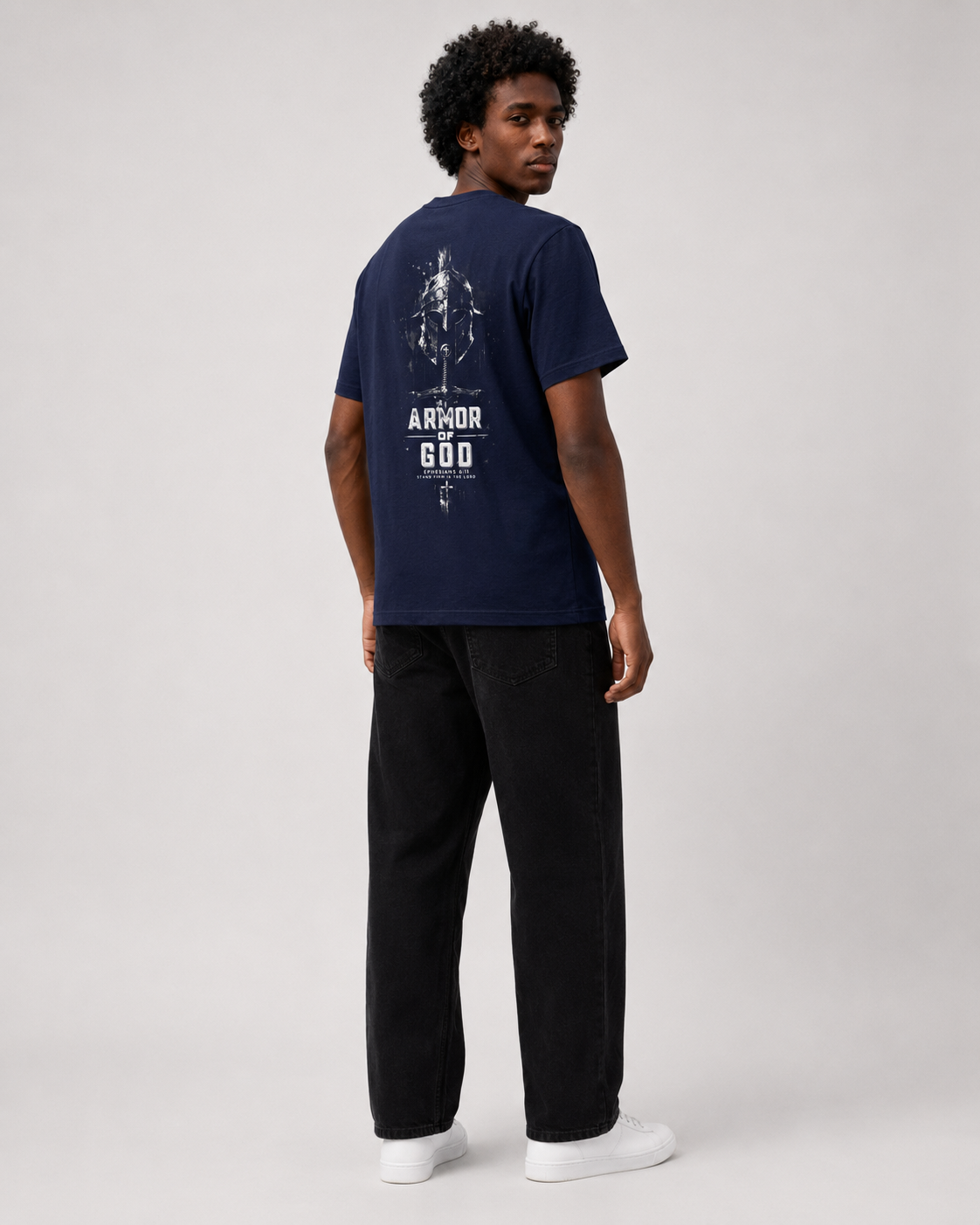 Armor of God – T-shirt Oversized | Caminho Collection | Sheepfy