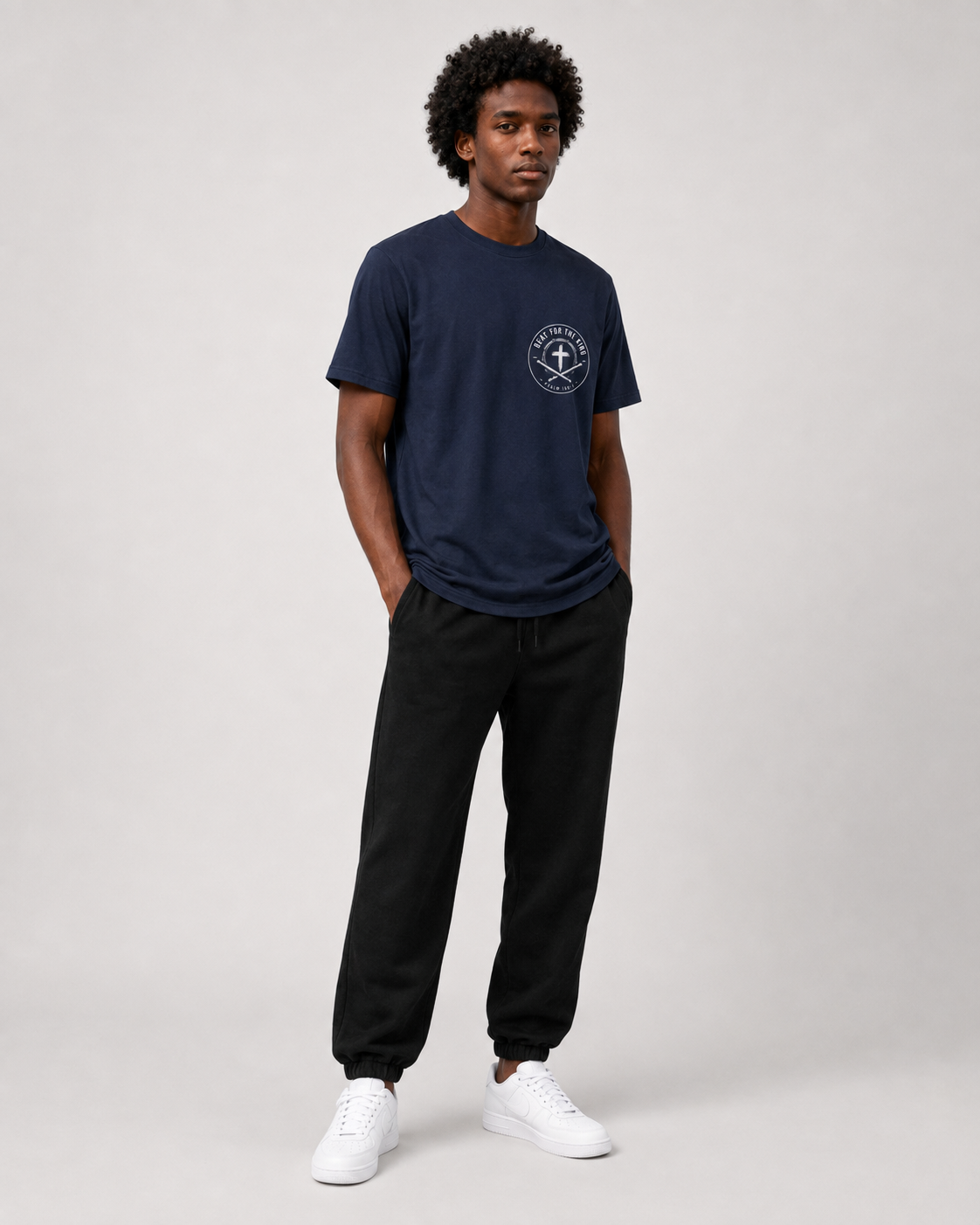 Beat for the King – T-shirt de Manga Curta | Caminho Collection | Sheepfy