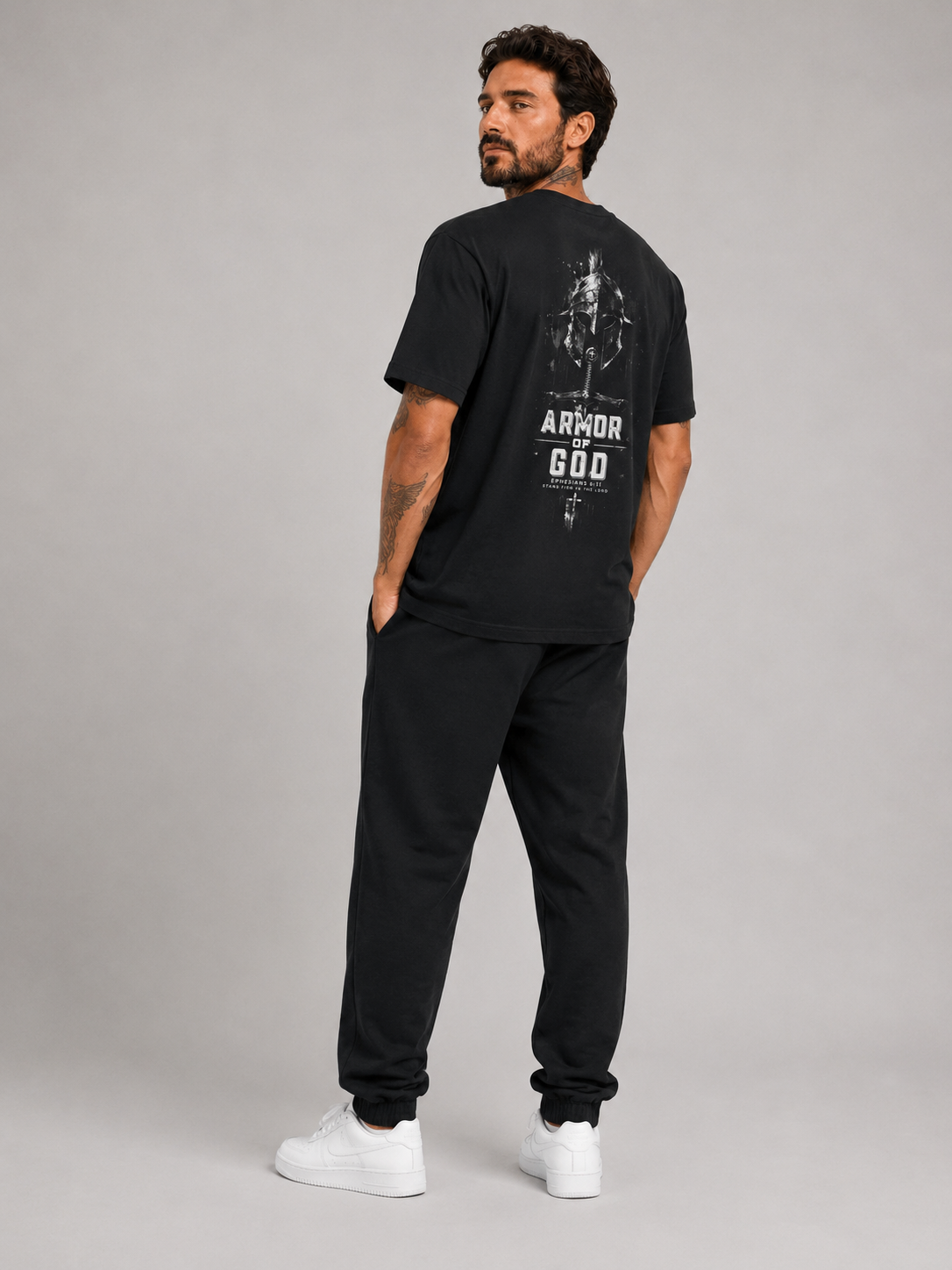 Armor of God – T-shirt de Manga Curta | Caminho Collection | Sheepfy