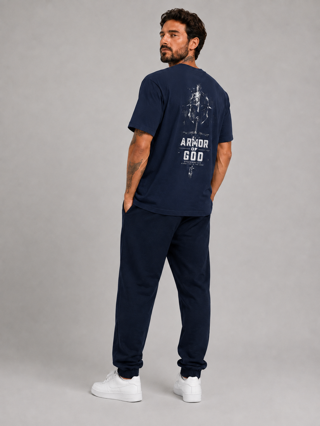 Armor of God – T-shirt de Manga Curta | Caminho Collection | Sheepfy
