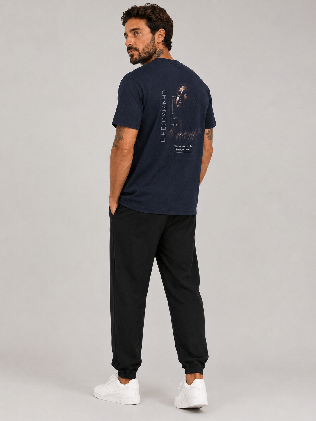 Ele É o Caminho – T-shirt de Manga Curta | Caminho Collection | Sheepfy