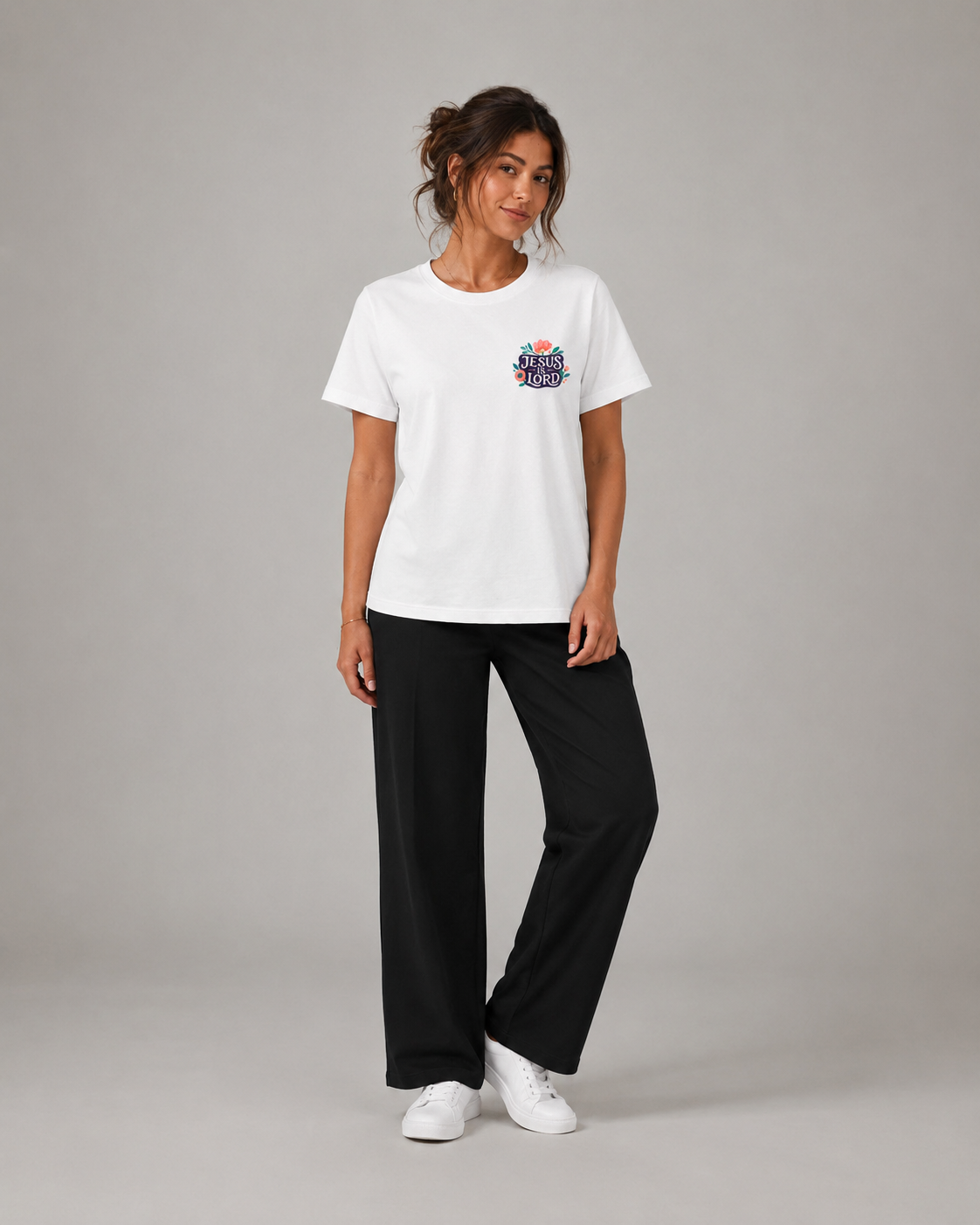 Jesus Is Lord – T-shirt de Manga Curta | Caminho Collection | Sheepfy