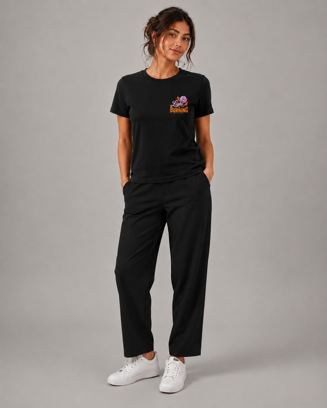 Keep Your Light Burning – T-shirt de Manga Curta | Caminho Collection | Sheepfy