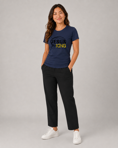 Jesus Is King – T-shirt de Manga Curta | Caminho Collection | Sheepfy