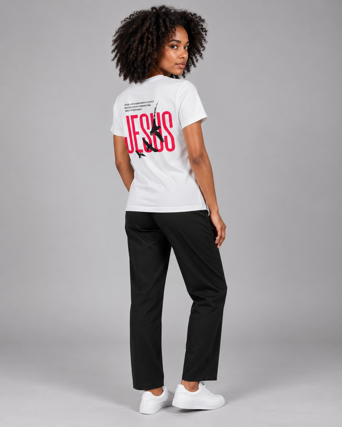 Jesus's Love – T-shirt de Manga Curta | Caminho Collection | Sheepfy