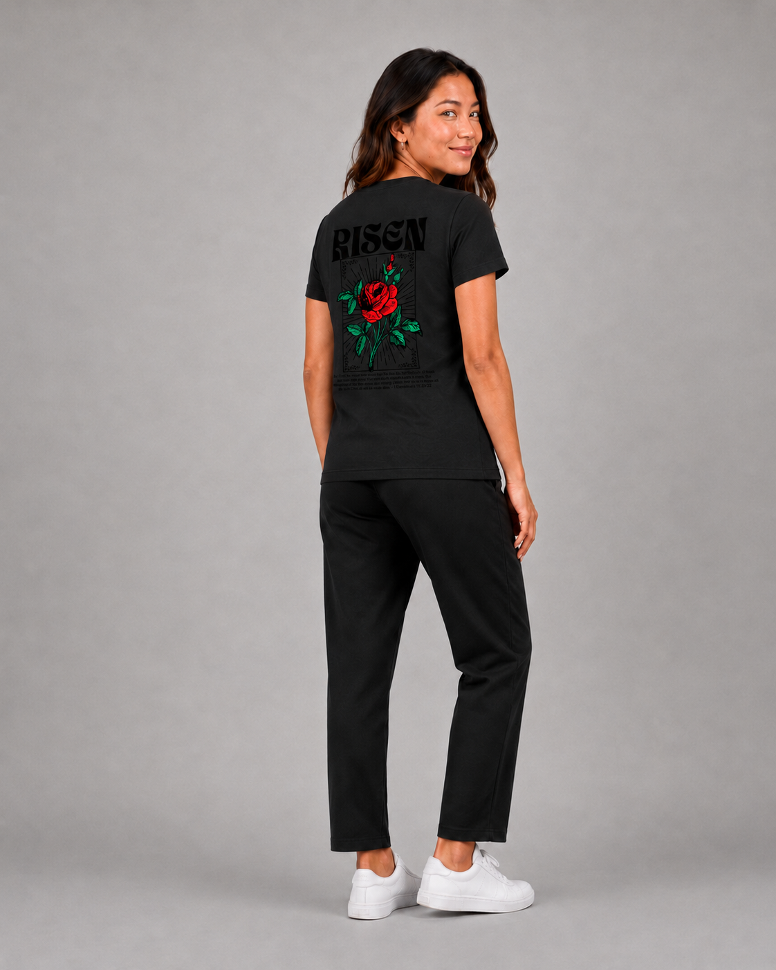 Risen Roses – T-shirt de Manga Curta | Caminho Collection | Sheepfy