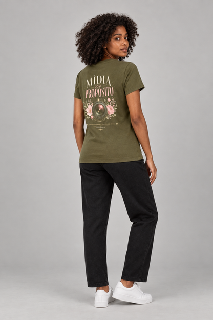 Mídia com Propósito – T-shirt de Manga Curta | Caminho Collection | Sheepfy
