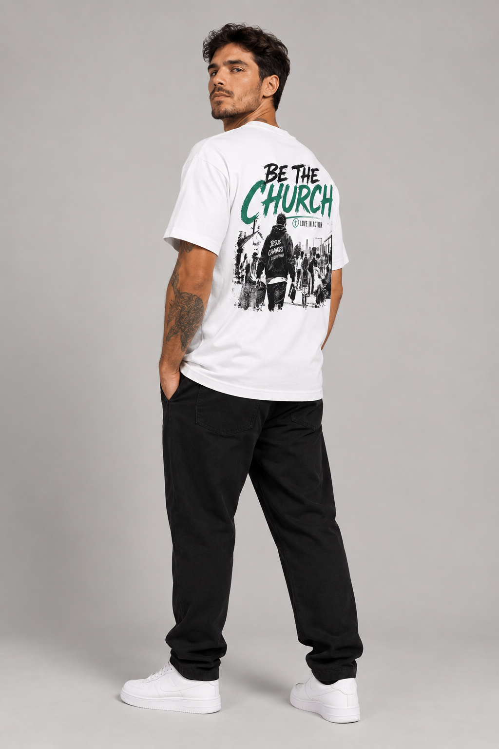 Be the Church – T-shirt de Manga Curta | Caminho Collection | Sheepfy