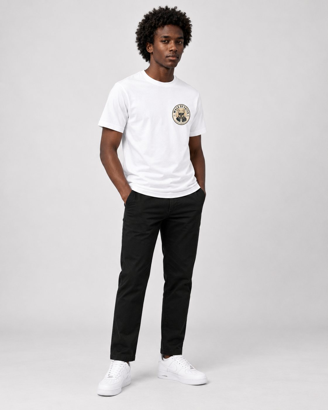 Walk by Faith – T-shirt de Manga Curta | Caminho Collection | Sheepfy