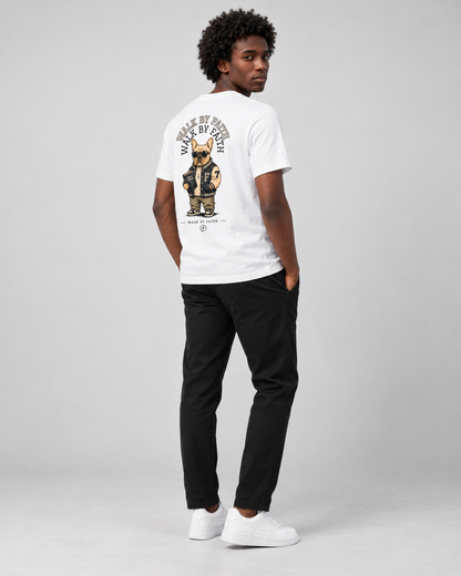 Walk by Faith – T-shirt de Manga Curta | Caminho Collection | Sheepfy